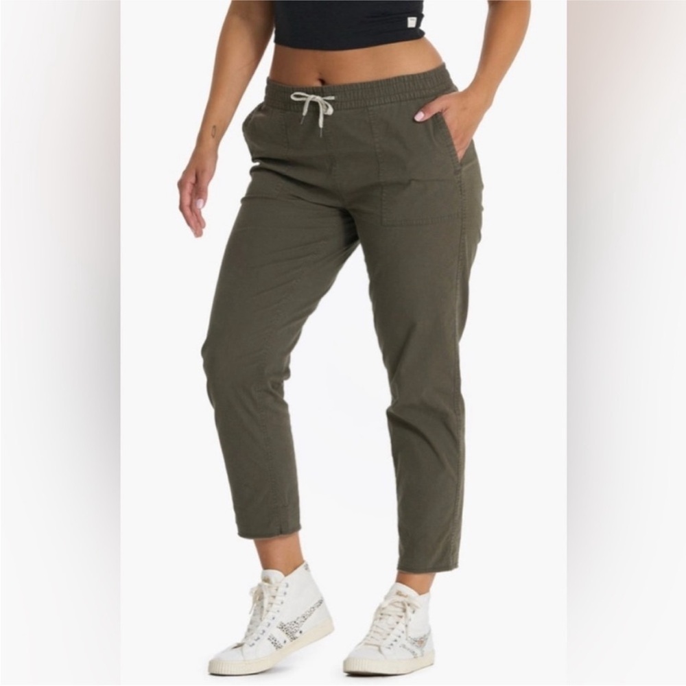 Vuori Ripstop Climber Pants Size Large Olive Green Straight Leg Hiking VW401